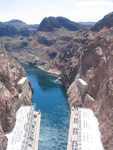 on top of hoover dam